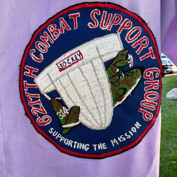 Vintage Satire Purple Flight Suit With Military Patches One Piece Size M/L - Picture 4 of 11